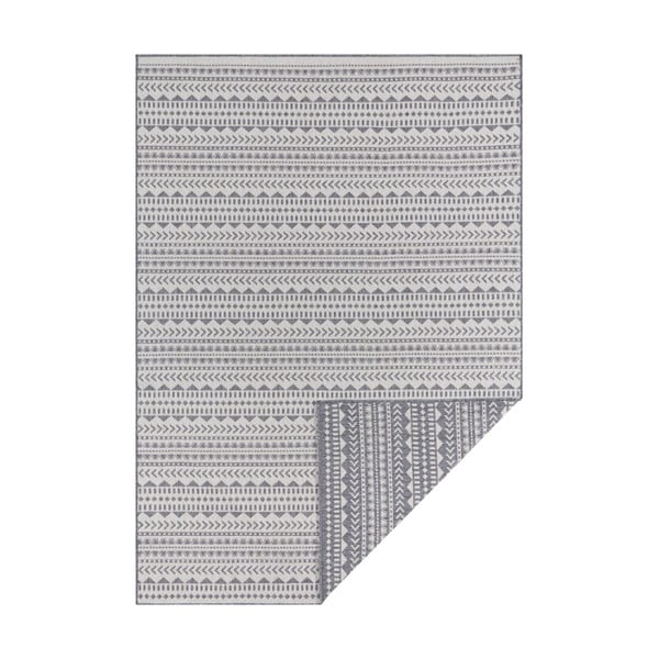 Šedo-bílý venkovní koberec Ragami Kahira, 120 x 170 cm