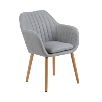Scaun dining actona emilia, gri deschis
