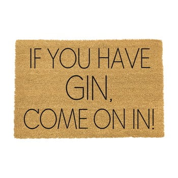 Covoraș intrare din fibre de cocos artsy doormats if you have gin, 40 x 60 cm