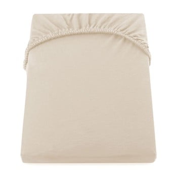 Cearșaf de pat cu elastic decoking nephrite, 120–140 cm, bej