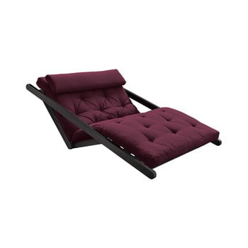 Canapea extensibilă karup design figo black, roșu închis
