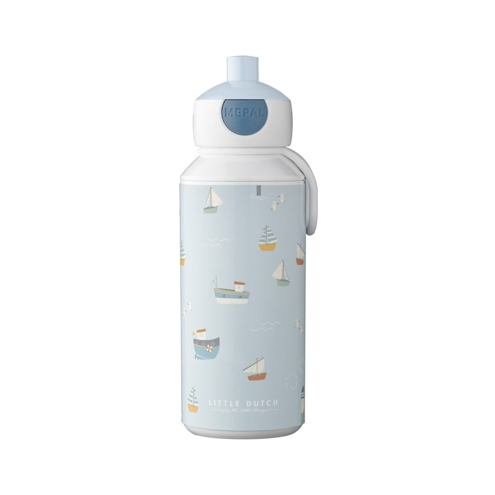 Dětská lahev v bílé a světle modré barvě 400 ml – Mepal