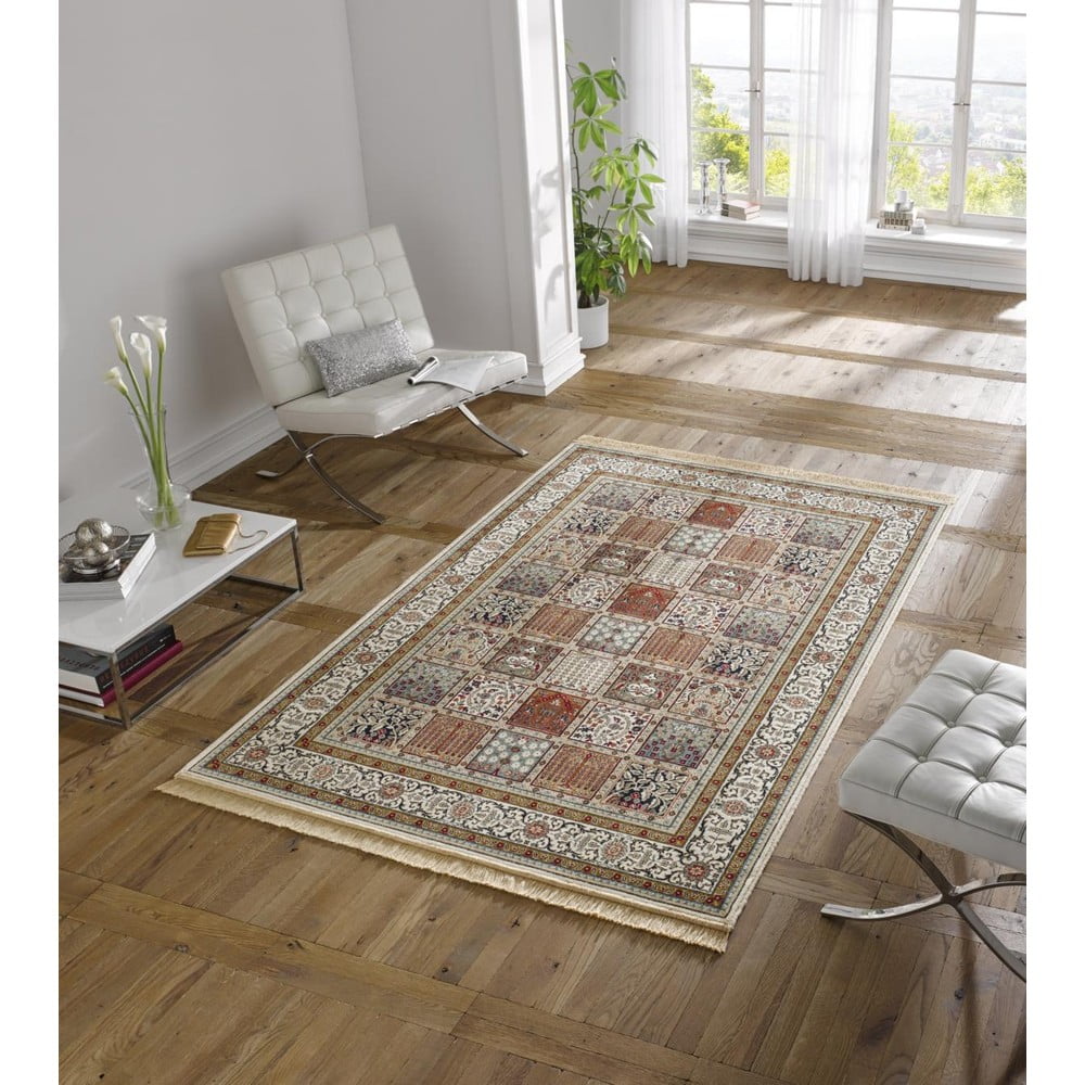 Krémový koberec z viskózy Mint Rugs Precious, 70 x 140 cm