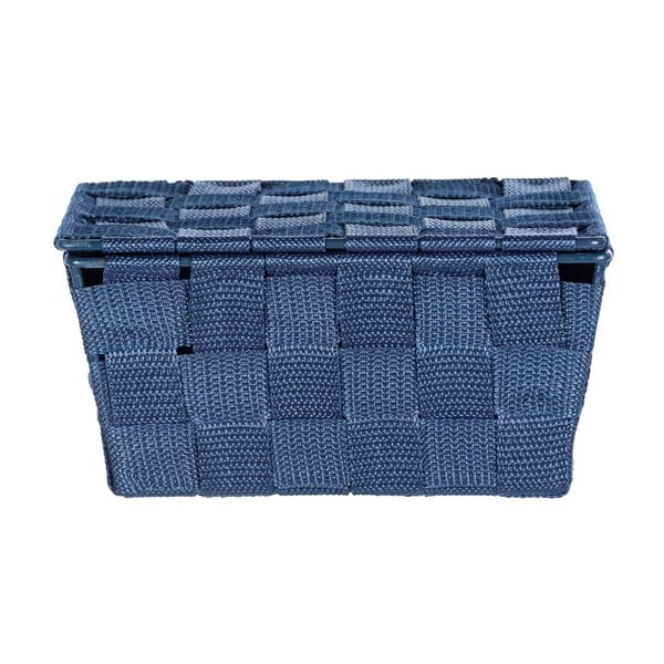 Tmavě modrý košík s víkem Wenko Adria