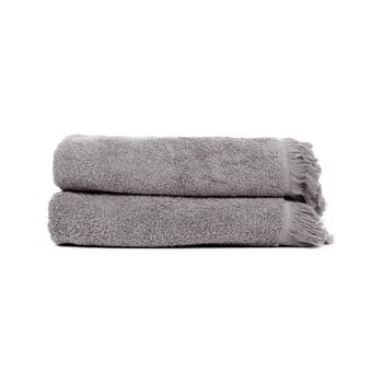Set 2 prosoape din 100% bumbac bonami, 50 x 90 cm, gri antracit