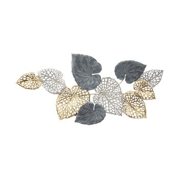 Decorațiune suspendată metalică mauro ferretti ory -a-, 122 x 57 cm, motive frunze