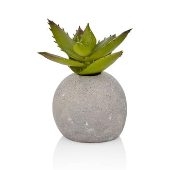 Floare artificială în ghiveci din beton the mia aloe