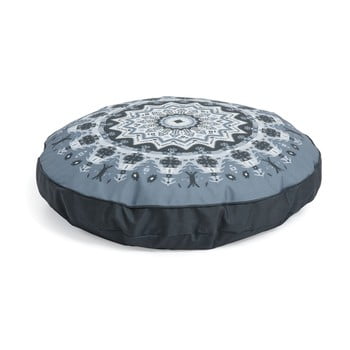 Puf la forma aideen, Ø 60 cm, albastru