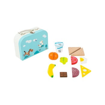 Set gustare și cutie gustare din lemn pentru copii legler snack