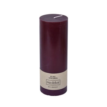 Lumânare baltic candles eco, înălțime 20 cm, vișiniu