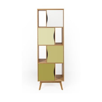 Bibliotecă woodman avon narrow olive, verde