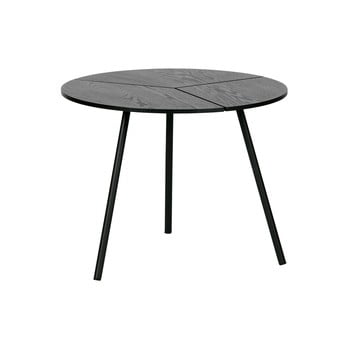 Măsuță auxiliară woood rodi, ⌀ 48 cm, negru