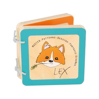Carte din lemn pentru copii legler lex the fox