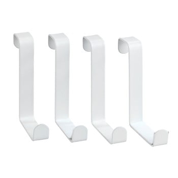 Set 4 cârlige suspendate wenko home, alb