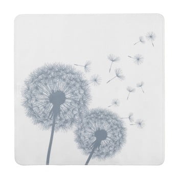 Covor baie anti-alunecare wenko dandelion, 54 x 54 cm, alb