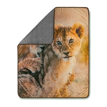 Pătură Muller Textiels Baby Lion Sand, 130 x 160 cm