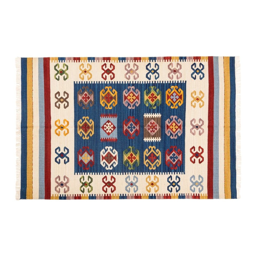 Ručně tkaný koberec Kilim Dalush 005, 90x60 cm
