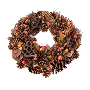 Coroniță crăciun cu fructe și conuri dakls barbora, ø 34 cm