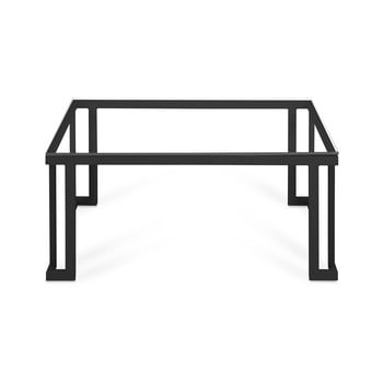 Masă din sticlă adecvată pentru exterior calme jardin cannes, 60 x 90 cm, negru