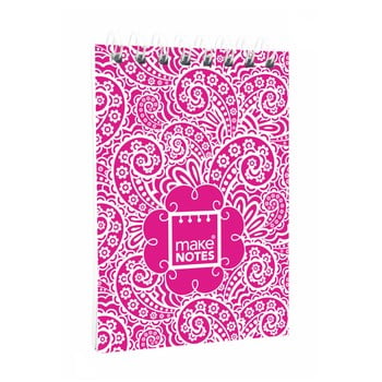 Blocnotes a7 makenotes paisley one, 64 file, roz