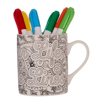 Set 6 markere și cană premier housewares the lines,
