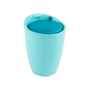 Coș de rufe taburet candy, turcoaz