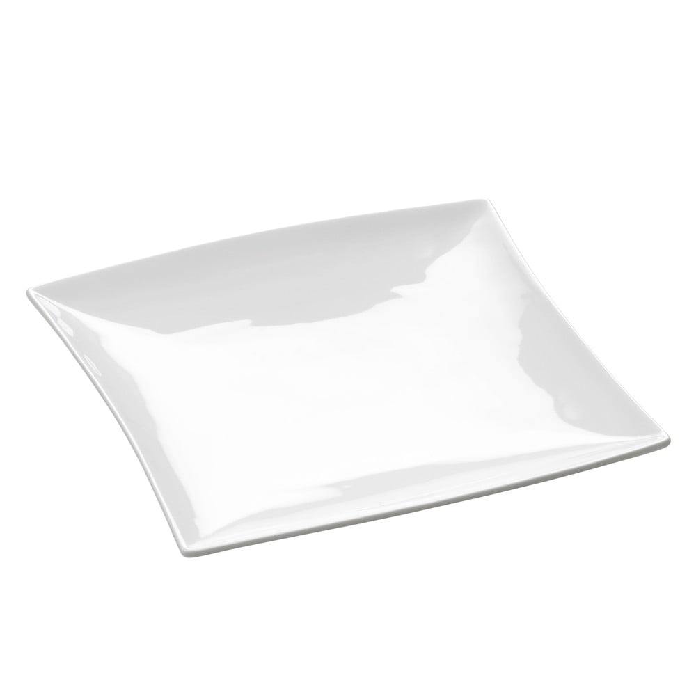 Bílý porcelánový dezertní talíř Maxwell & Williams East Meets West, 18,5 x 17,5 cm
