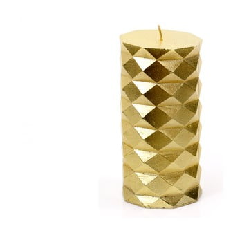 Lumânare unimasa fashion, înălțime 13,8 cm, auriu
