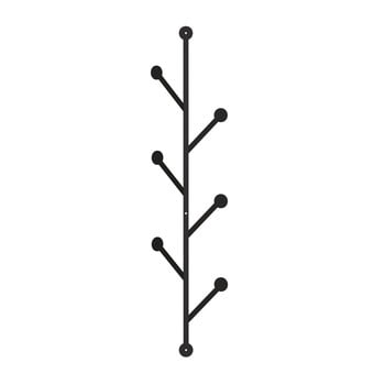 Cuier metalic de perete branch, negru