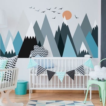 Autocolant ambiance giant kid sticker scandinavian mountains parka