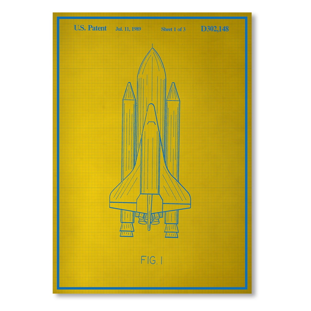 Plakát Space Shuttle, 30x42 cm