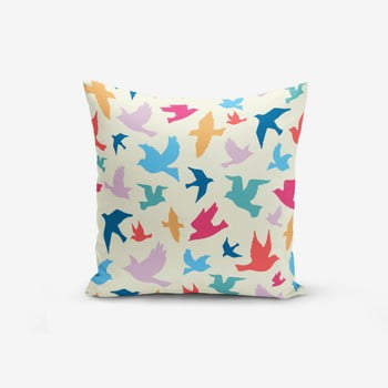 Față de pernă minimalist modern birds, 45 x 45 cm