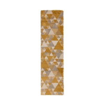 Covor flair rugs nuru, 60 x 230 cm, gri - galben
