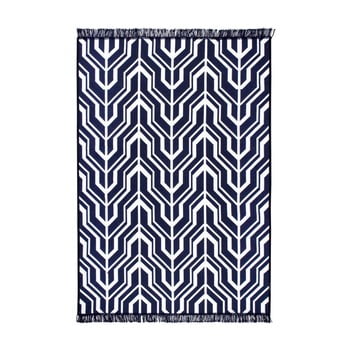 Covor reversibil herakles, 120 x 180 cm, alb-albastru