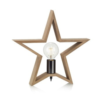 Decorațiune luminoasă din lemn markslöjd marta, înălțime 40 cm, maro