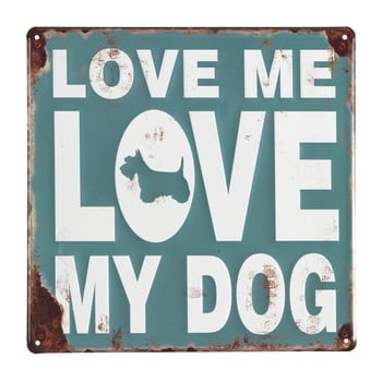 Set 4 decorațiuni perete geese love my dog