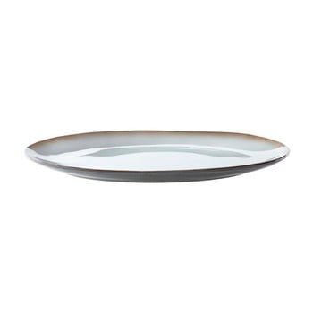 Farfurie servire din ceramică bitz basics grey cream, 45 x 34 cm, gri - crem