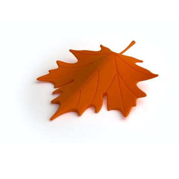 Opritor ușă în formă de frunzăQualy&CO Autumn, portocaliu