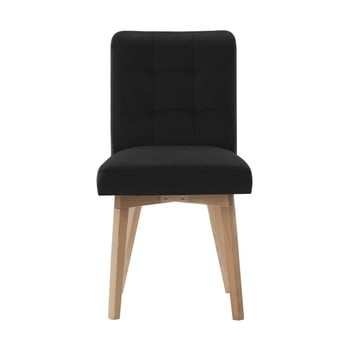Scaun rodier haring, negru-natural