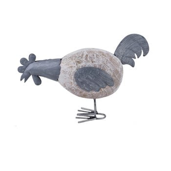Decoraţiune din metal şi lemn ego dekor rooster, 23 x 14 cm