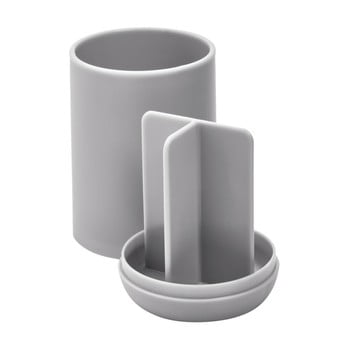 Suport cu compartimente pentru periuțele de dinți idesign cade, gri