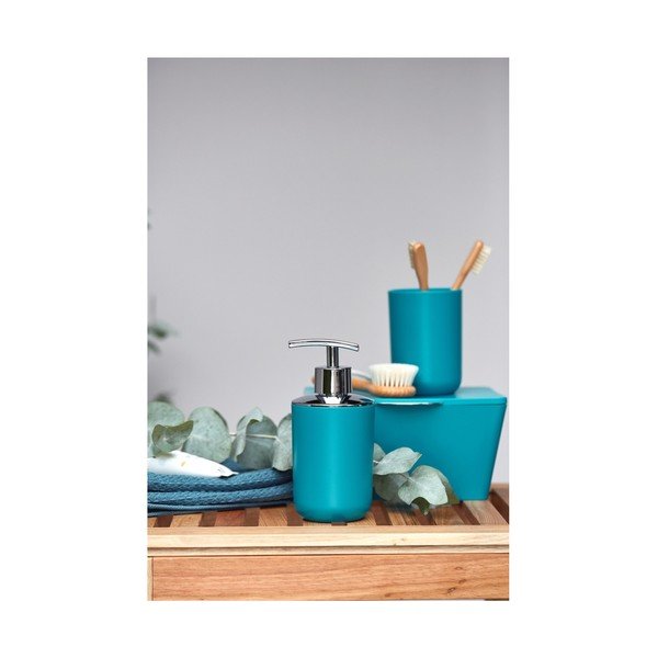 Petrolejově modrý koupelnový box Wenko Brasil