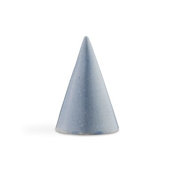 Statuetă decorativă din ceramică Kähler Design Glazed Cone Blue, înălțime 15 cm, albastru