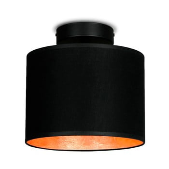 Plafonieră cu detalii arămii sotto luce mika elementar xs cp, ⌀ 20 cm, negru