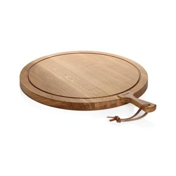 Platou din lemn de stejar Boska Serving Board Round Friends, 70 x 56,5 cm