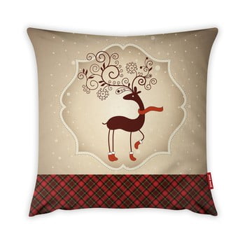 Față de pernă vitaus christmas period deer, 43 x 43 cm