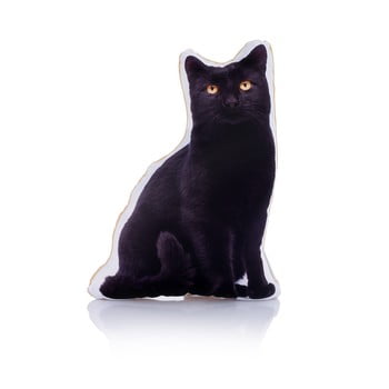 Pernă cu imprimeu Adorable Cushions Midi Black Cat