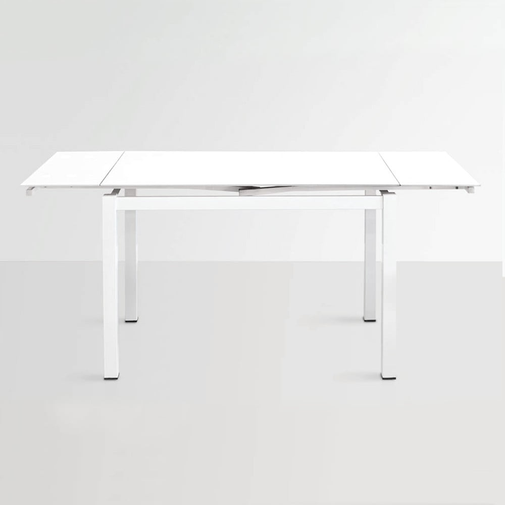 Rozkládací jídelní stůl Queen, 110-170 cm, bílý