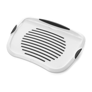Tavă addis lap tray, alb - gri