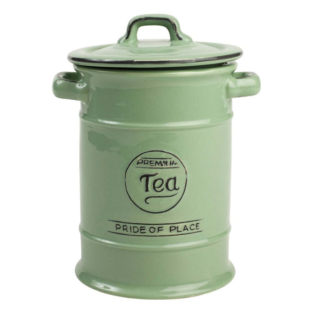 Zelená keramická dóza na čaj T&G Woodware Pride Of Place